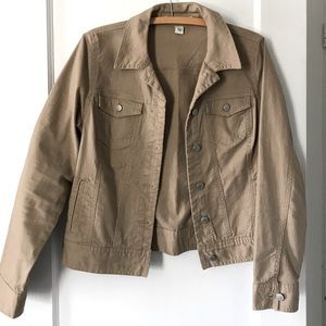 Beige Denim Jacket